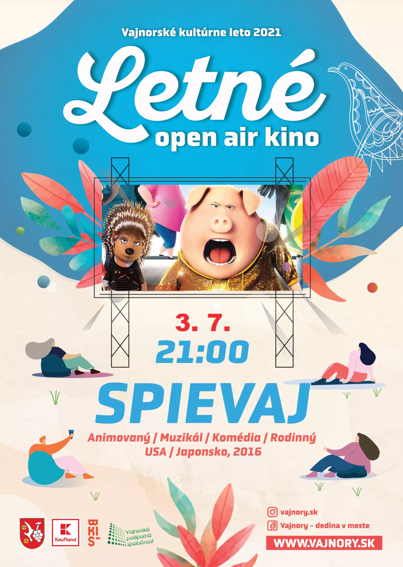 OPEN AIR Letné kino 2021: Spievaj