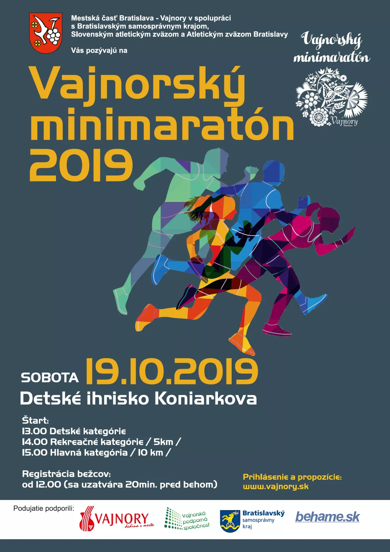 Vajnorský minimaratón 19. októbra 2019