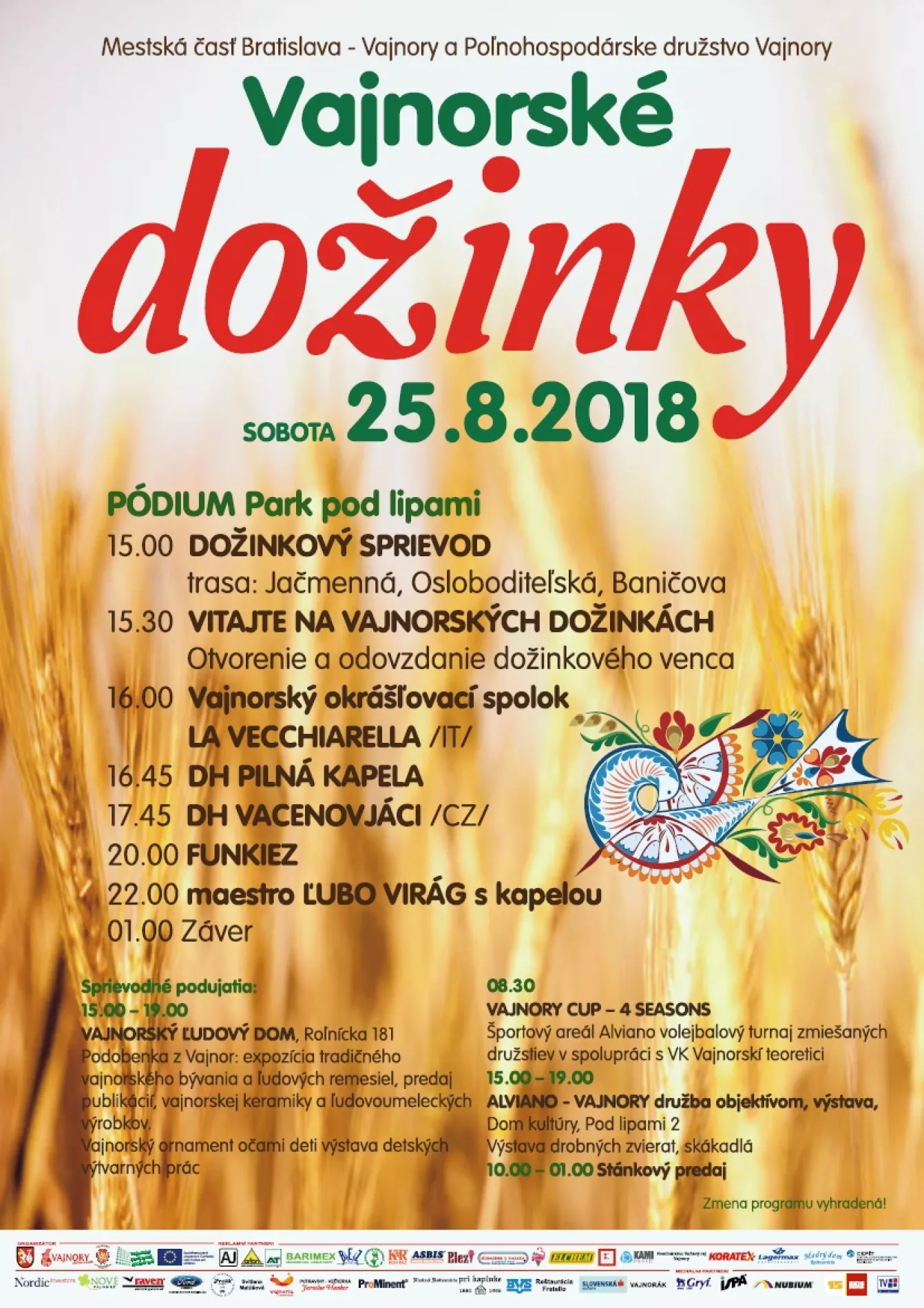 Vajnorské dožinky 15. ročník